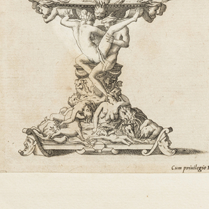Print, Design for Salt Cellars, from Dessins d