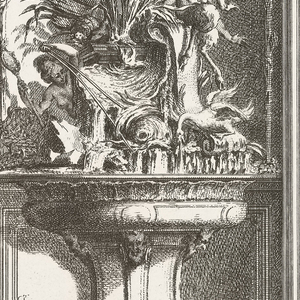 Print, Desseins de Lambris Nouvellement inventé par le Sr. de Cuvilliés, premier Architecte de S. A. S. E. de Baviere