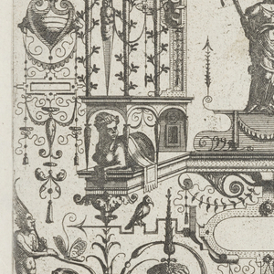 Print, Plate 25, from Grotteßco: in diverßche manieren, 1564