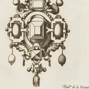 Print, Plate 9, from Livre de bijouterie (Book of Designs for Goldsmiths and Jewelers), ca. 1570