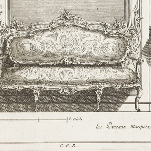Print, Decoration de Lambris pour un Cabinet (Decoration for Panelling for an Office), 1695–1768