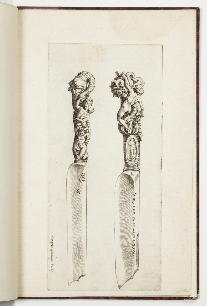 Print, Design for Two Knife Handles