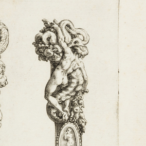 Print, Design for Two Knife Handles, 1583