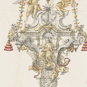Drawing, An Altar Lamp in the Family Chapel of the Honorati in the Cathedral in Jesi, ca. 1775