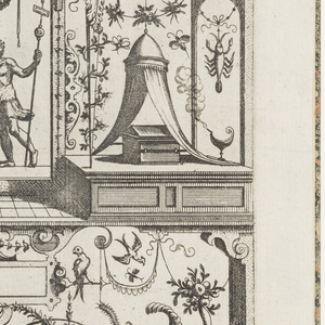 Print, Plate 18, from Grotteßco in diverßche manieren (Various Grotesques), 1564