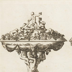 Print, Design for Covered Cups, from Dessins d