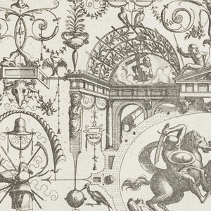 Print, Plate 16, from Grotteßco in diverßche manieren (Various Grotesques), 1564