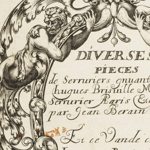 Print, Title page, from Diverses pièces de serruriers (Various Designs for Locksmiths), 1662