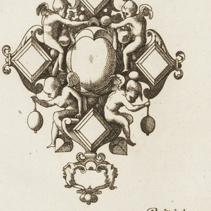 Print, Plate 3, from Livre de bijouterie (Book of Designs for Goldsmiths and Jewelers), ca. 1570