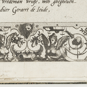 Print, Title plate, from Grottesco in diversche manieren (Various Grotesques), 1555–1571