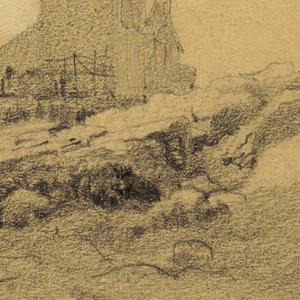 Drawing, Factory at the shore., 1880–90