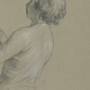 Drawing, Study for "Martha Washington Reception", 1860