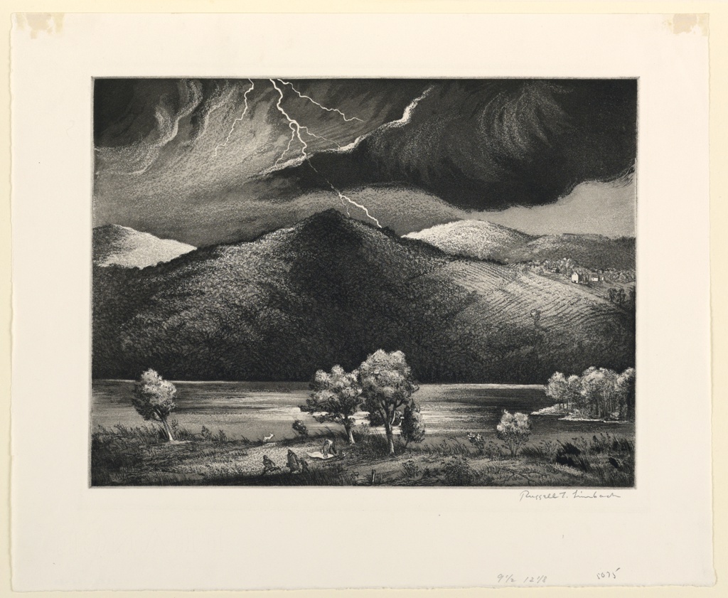 Print, Approaching Storm