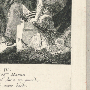 Print, Via Crucis - Station IV, He Meets His Mother, ca. 1749