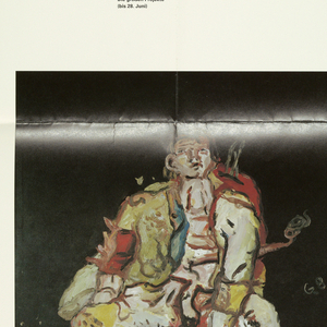 Poster, "Neue Figuration/ Georg Baselitz/Martin-Gropius-Bau": for exhibition at Berlinsche Galerie June 4, 1992 - July 19, 1992, 1992