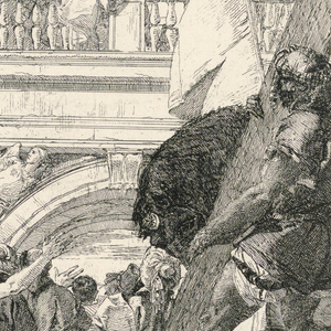 Print, Via Crucis - Station I, Jesus Condemmed to Death, ca. 1749