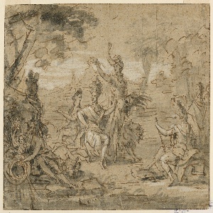 Drawing, Design for a Tapestry: Africa, 1650–80