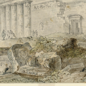 Drawing, Temple of Minerva, Athens, Greece, 1778–79