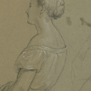 Drawing, Study for "Martha Washington