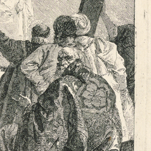 Print, Via Crucis - Station X, Jesus Despoiled, ca. 1749