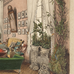 Drawing, Interior of a Salon, 1840