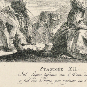 Print, Via Crucis - Station XII, The Crucifixion, ca. 1749