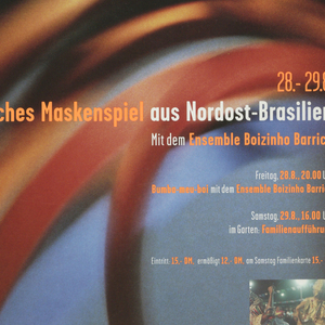 Poster, Bumba-Meu-Bol, Satirisches Maskenspiel aus Nordost-Brasilien, Haus der Kulturen der Welt, Berlin, ca. 1980