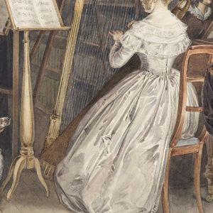 Drawing, The Music Party, ca. 1850