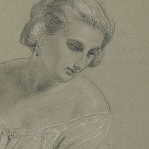 Drawing, Study for "Martha Washington Reception", 1860
