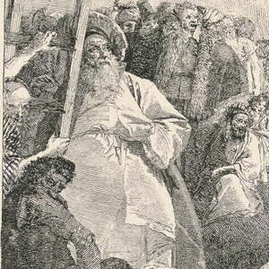 Print, Via Crucis - Station XI, Jesus is Nailed to the Cross, ca. 1749