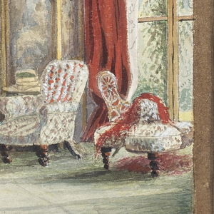 Drawing, A View of the Drawing Room, Cosham House, 1892