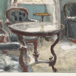 Drawing, The Study of Czar Alexander II Nikolaivitch, Gatchina Palace, St. Petersburg, 1920s