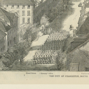 Print, The City of Charleston, South Carolina, Looking Seaward and Showing the Burned District, from Harper