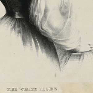 Print, The White Plume, 1830