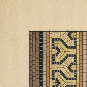 Drawing, Corner Design for Mosaic Floor, n.d.
