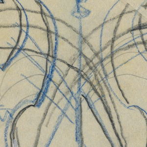 Drawing, Two roosters/cocks