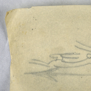 Drawing, Hound chasing a hare