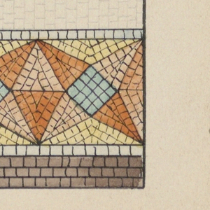 Drawing, Corner Design for Mosaic Floor, n.d.