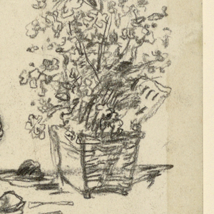 Drawing, Study for etching: Virginia modeling, ca. 1912