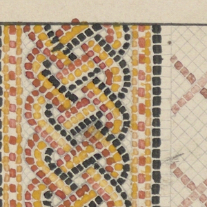 Drawing, Corner Design for Mosaic Floor, n.d.