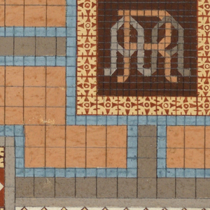 Drawing, Design for Mosaic Floor, ca. 1900