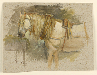 Drawing, Study of a Horse, Quimper, Brittany