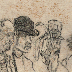 Drawing, Study for etching: Types, ca. 1925