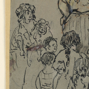 Drawing, Tambourine woman, ca. 1925