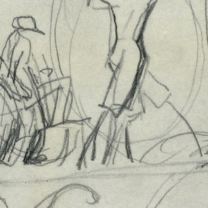 Drawing, Angler: Restaurant