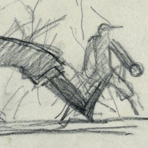 Drawing, Baseball players