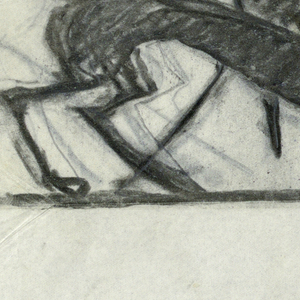 Drawing, Two hounds