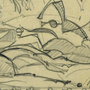 Drawing, Polo players