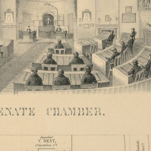 Print, Senate Chamber, Harrisbug, Pennsylvannia, 1850