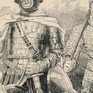 Drawing, "Armor of 800.  Time of Charlemagne", 1887